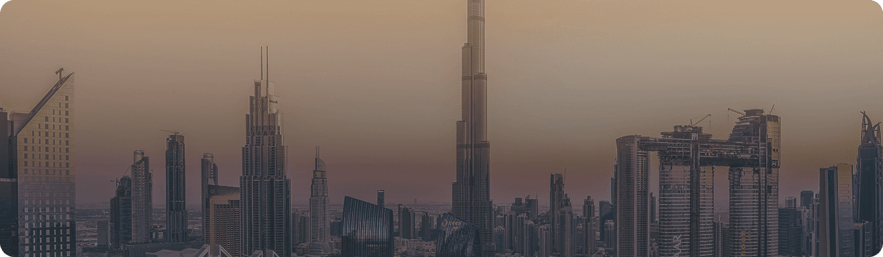 City skyline background